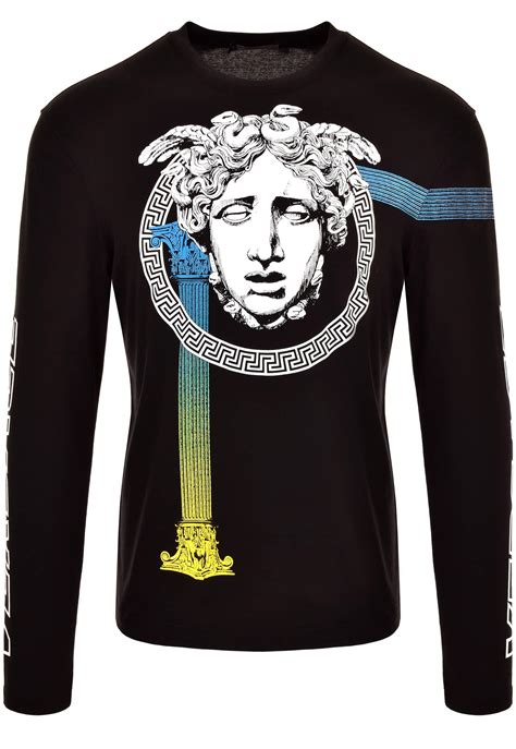 replica versace medusa t shirt|versace long sleeve t shirt.